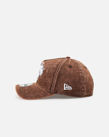 New Era New York Knicks 'Washed Walnut' 9FORTY A-Frame Snapback Walnut